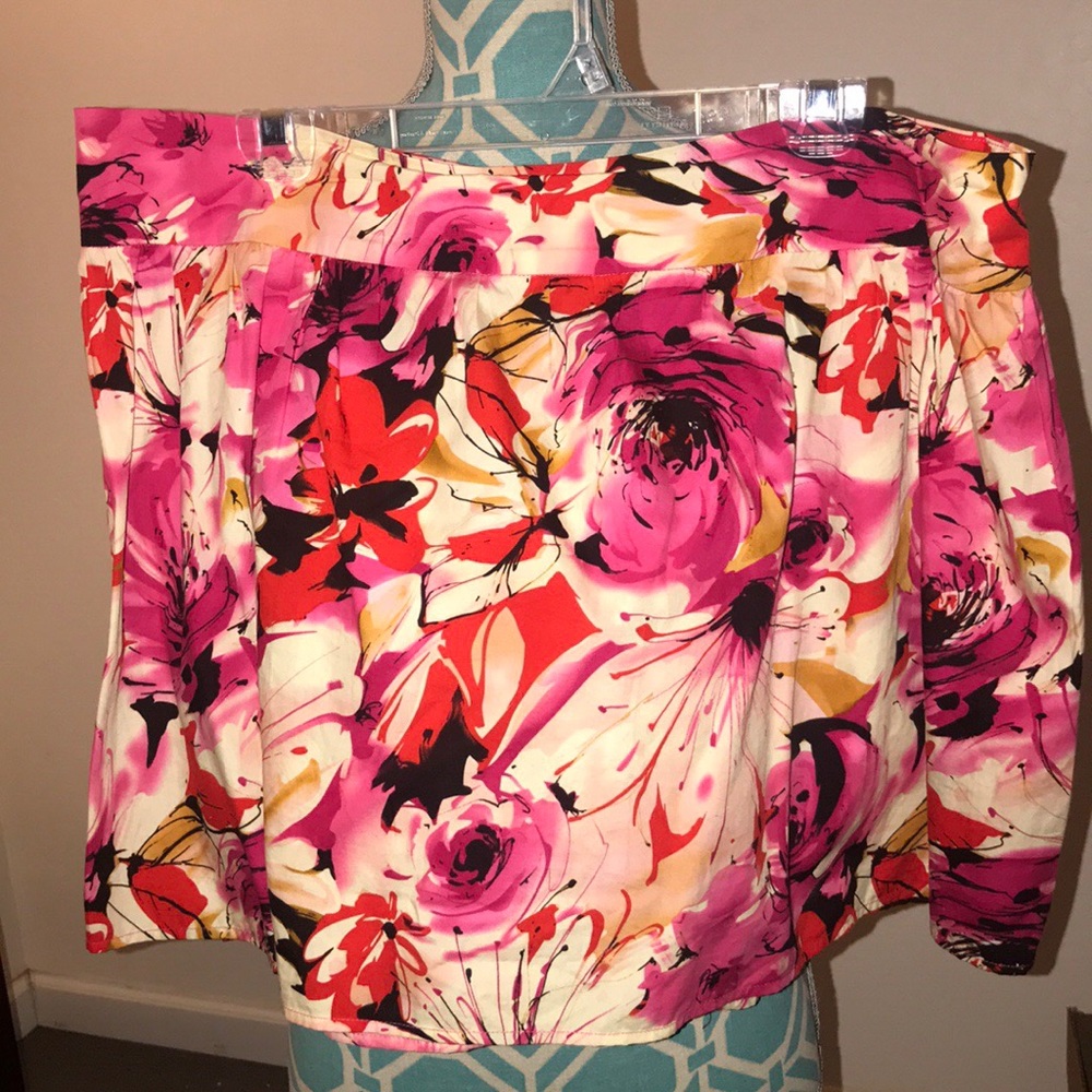 Floral skater skirt